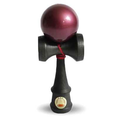 Made by Yamagata Kobo [Japan Kendama Association Certified] Adult Kendama Kitsusako Original Black X Red Competition Kendama