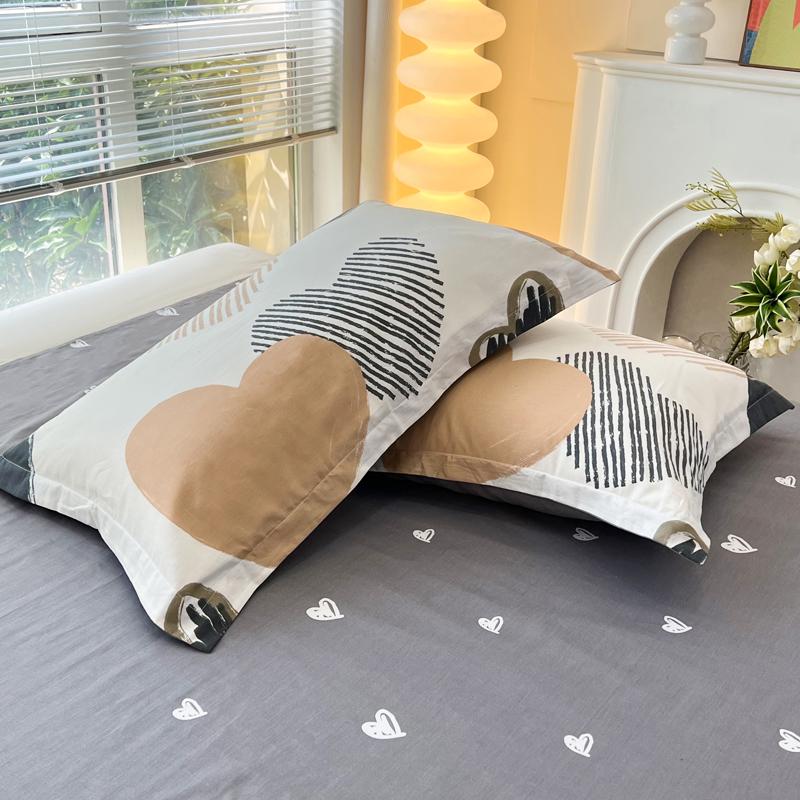 Set of Two Pure Cotton Pillowcases, 48x74cm - Pillow Core Covers [Pair Only]