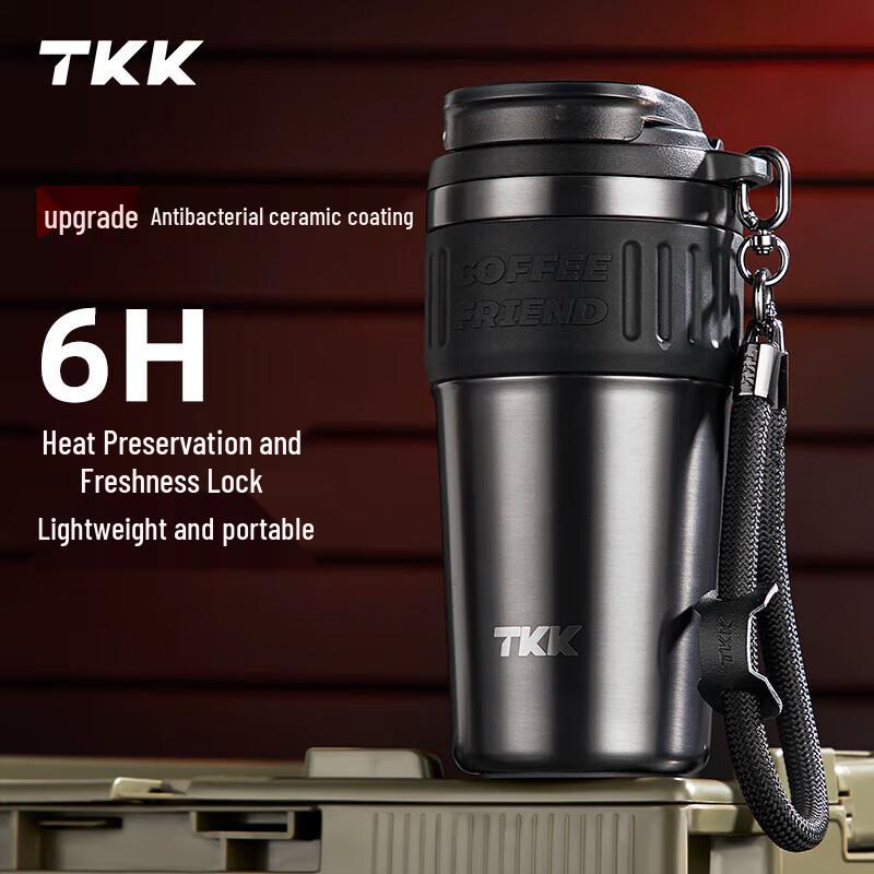 TKK 316 SS Ceramic-Coated Wide-Mouth Insulated Mug