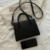 Trendy Square Handbag for Women Simple Mini Crossbody Bag  Minimalist Top Handle Shoulder Bag Solid Color Purse Designer Bag