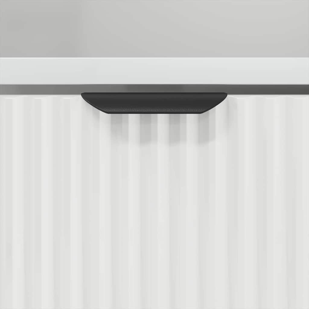 Bathroom Cabinet with Drawers White 31.5 X 33 X 190 Cm
