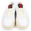 Pristine GUCCI Low Cut Sneakers Web Line White GG Supreme Women 36.5 816818 Used