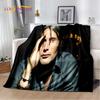 3D Mads Mikkelsen Schauspieler Star Weiche Plüschdecke, Flanelldecke Überwurfdecke für Wohnzimmer Schlafzimmer Bett Sofa Picknick Abdeckung Kinder