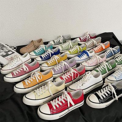 2026 Spring Canvas Shoes: Low-Top, Trendy Korean Style for Men & Women, Breathable Skate & Casual Wear.