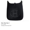 HERMES Evelyne Clemence Bullock Leather Shoulder Bag, Crossbody Bag 16 Women's 89 Noir Black H069426CKDS