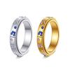 Butterfly & Star Rotatable Titanium Steel Fidget Ring for Women - Pair/Couple Rings