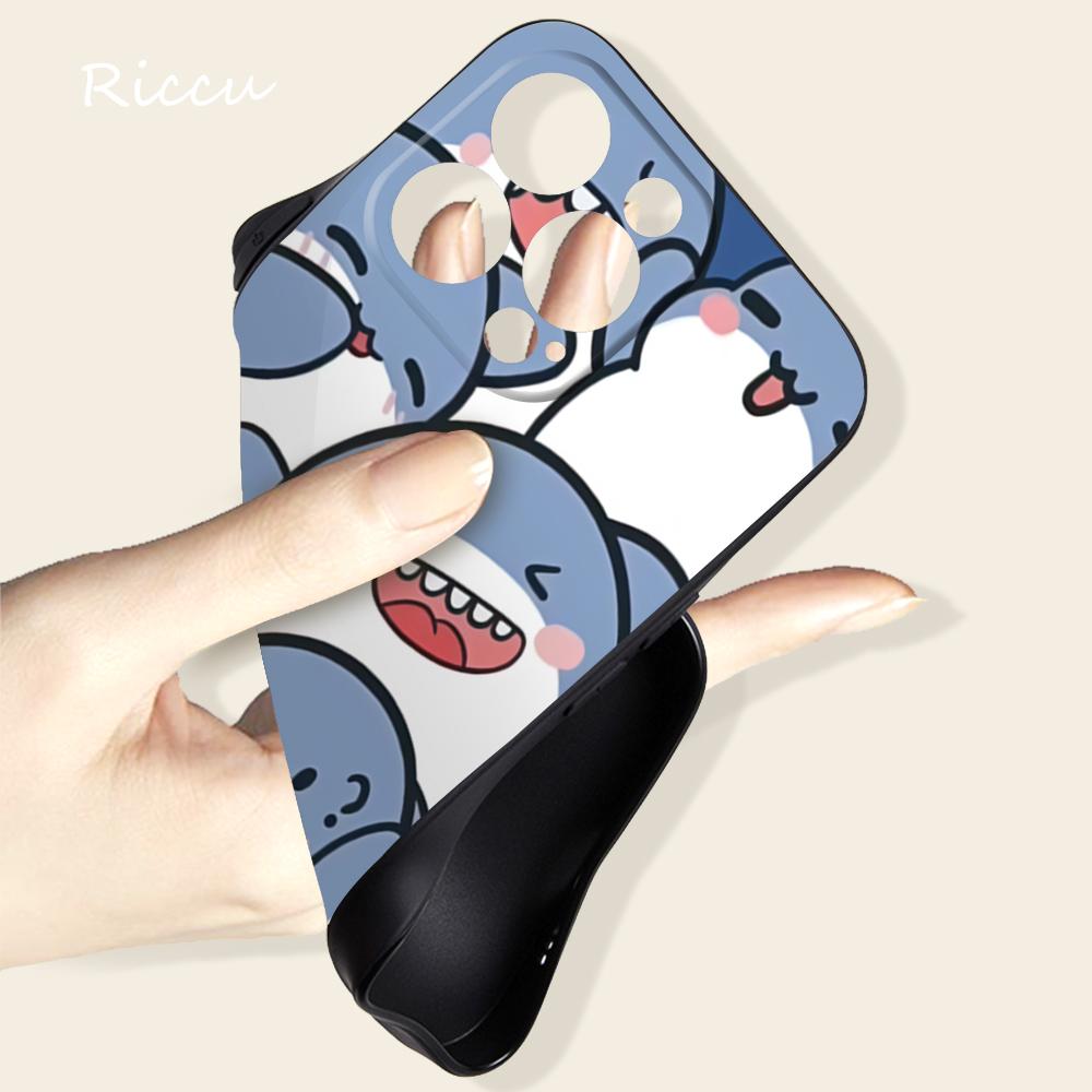 New Grinning Shark Phone Case 14 11 12 Pro 8 7 14 Plus 2020 X Pro 14 MAX 13 MINI XR XS Soft iphone 14 Cartoon Shark Phone Covers