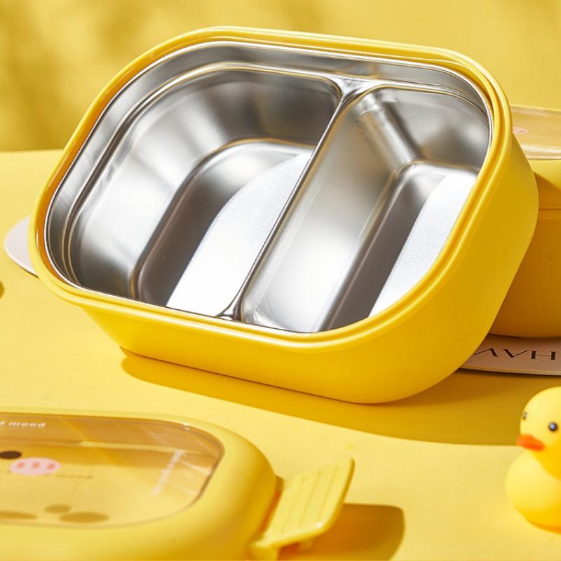 Portable 304 Stainless Steel Lunch Box For Kids Students Picnic Sealed  Food Container Heatable Lunch Box Kitchen Organizer