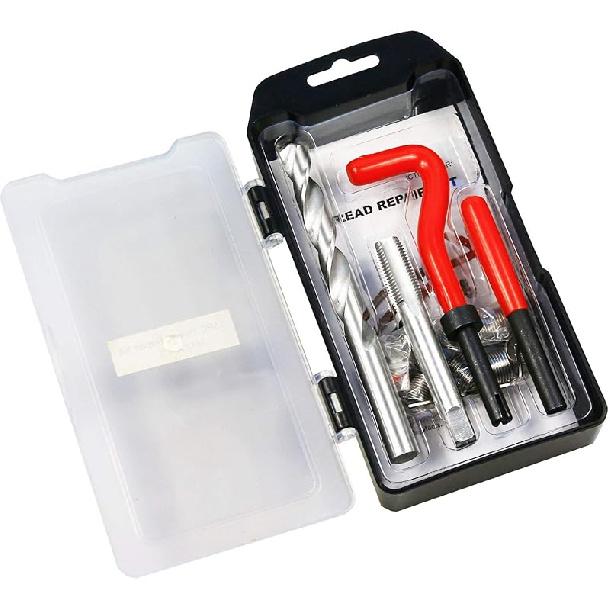 Thread Repair Kit, M12 x 1.5 mm Metric Thread Repair Insert Kit Compatible Hand Tool Set for Auto Repairing (M12X1.5) M12X1.5