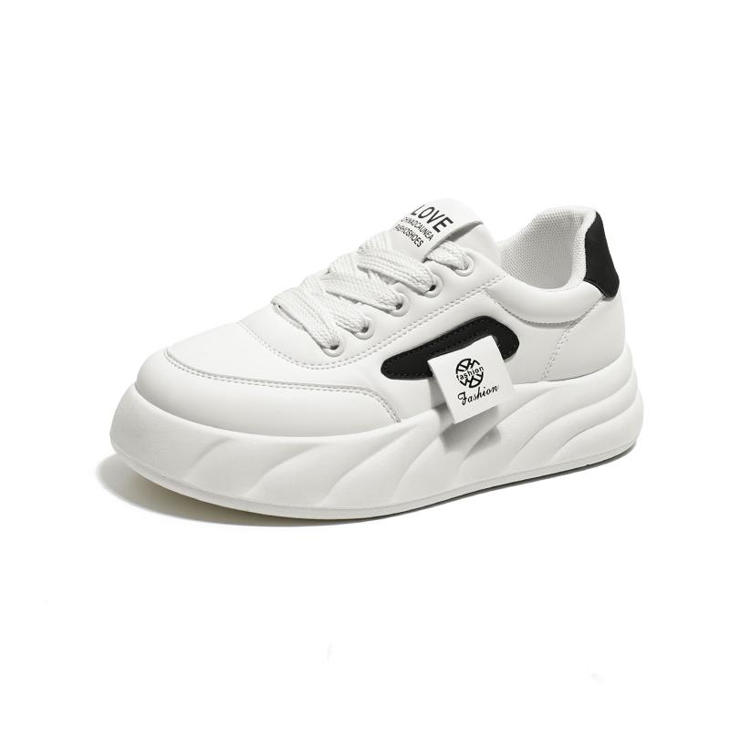 Woman Vulcanize Shoes Spring Casual Sports Thick Soled Trainers Women Fashion Lace-up Running Sneakers Footwear Athletic Shoe