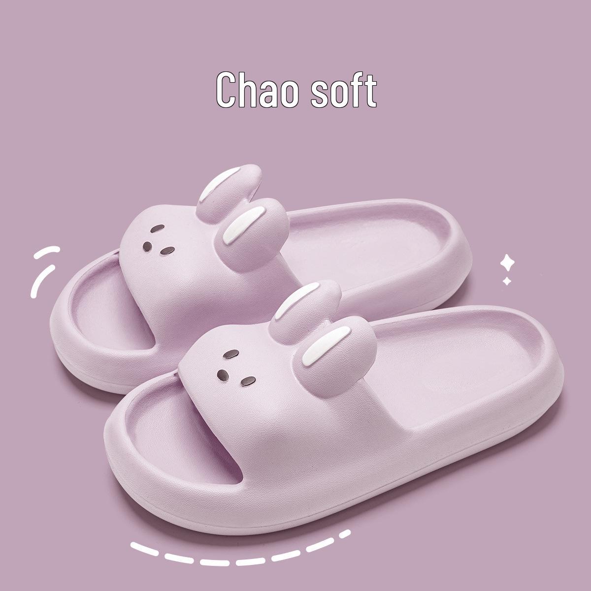2023 Women s Non-Slip EVA Indoor Shower Slippers: Cute Summer and Cozy Winter Style 40-41 фиолетовый