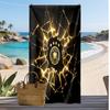 Toalha de Praia com Estampa de Futebol da Alemanha Secagem Rápida Super Absorvente Macia Toalha de Banho para Natação Praia Viagem Fã Lembrança Presente
