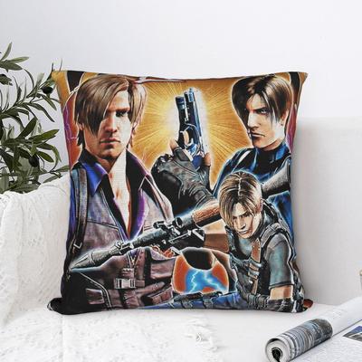Léon S.. Housse de coussin imprimée style années 90 Kennedy Rétro Bootleg Housse de coussin décorative Housse de coussin Maison Livraison Directe