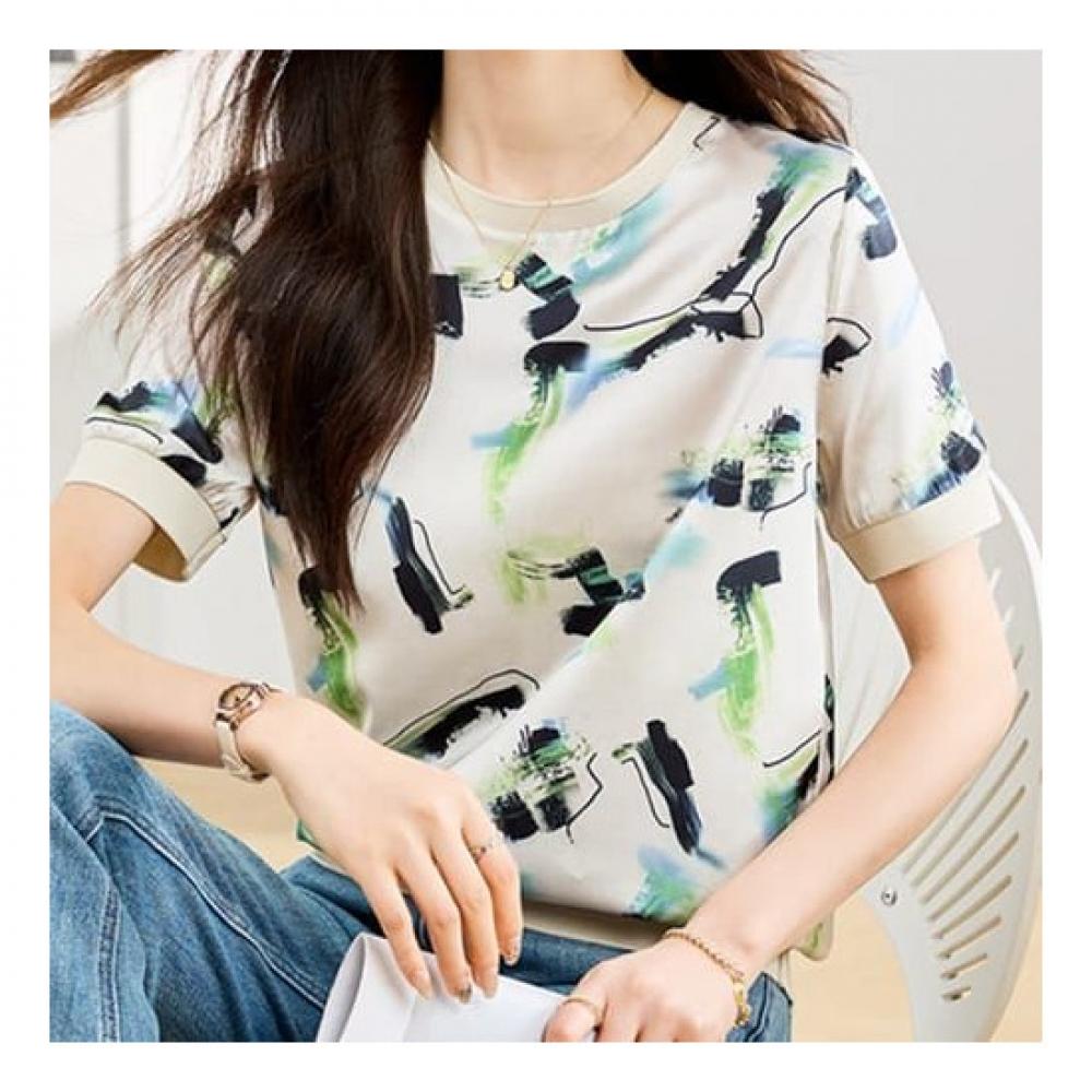 Navava NT1700 Silk ShorT Sleeve T shirT