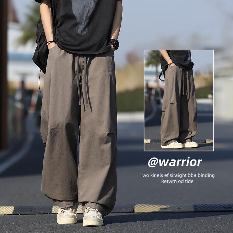 VUUG Men s Casual Loose Cotton Trousers L