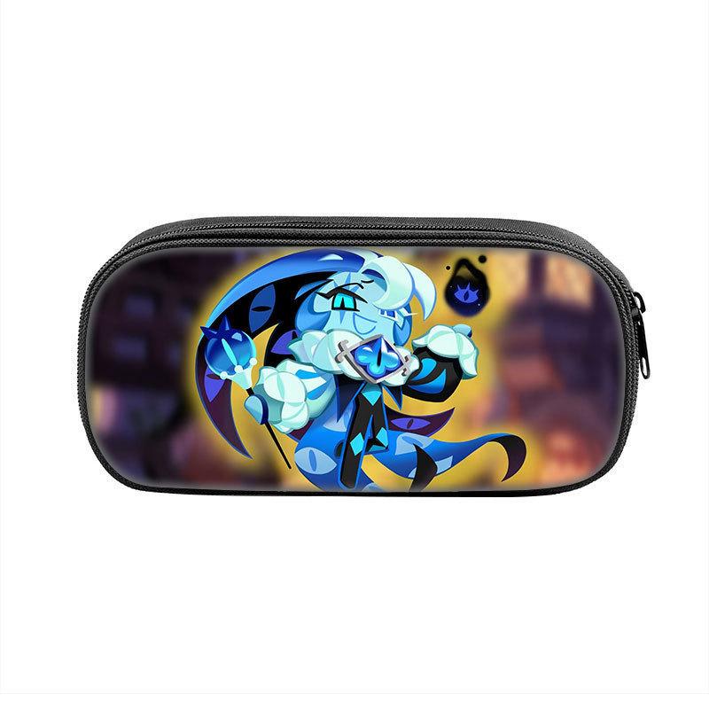 Shadow Milk Cookie Pen Case For Students Nylon Storage Organizer With Durable Material