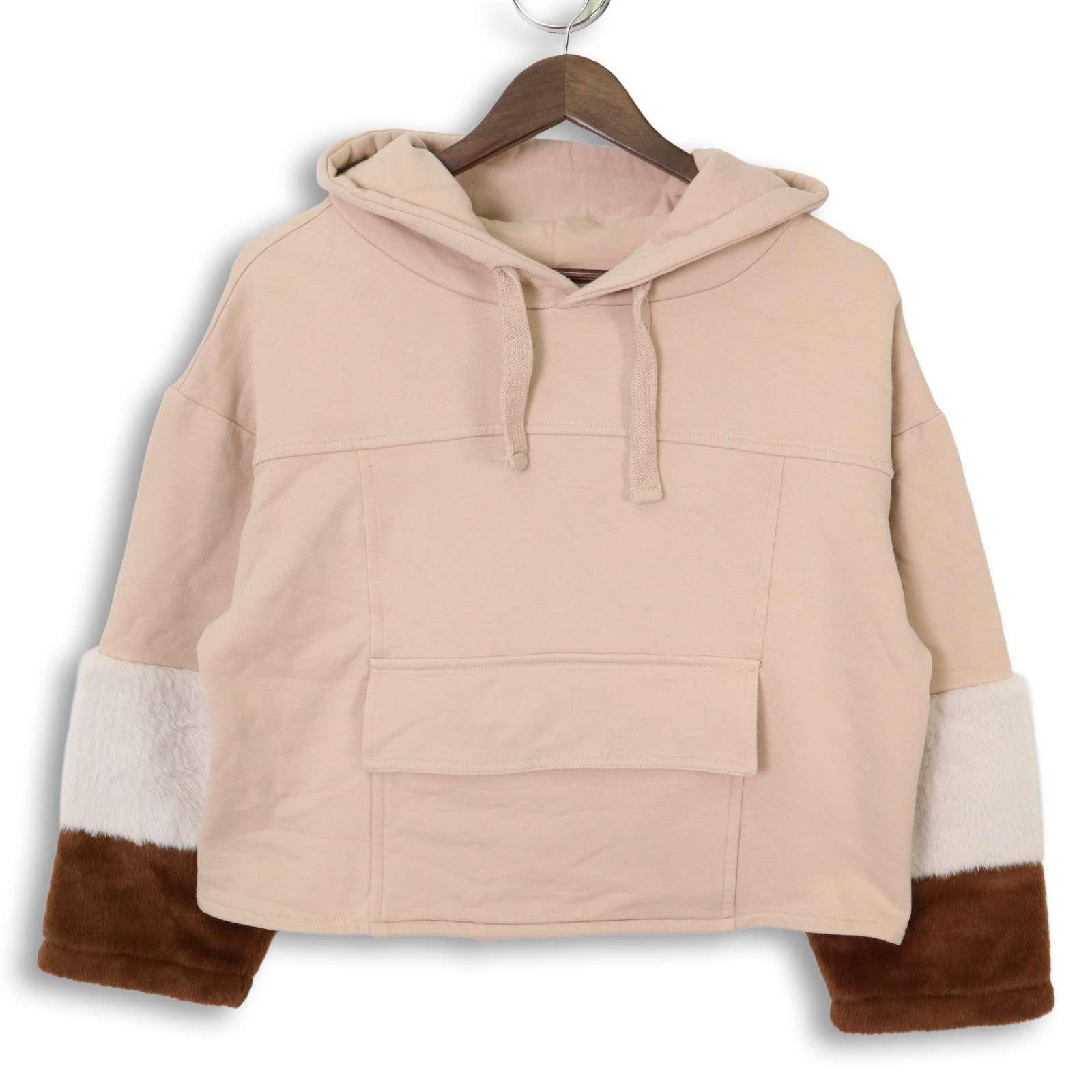 AZUL by moussy Autumn/Winter F Fur Switch Stretch Fleece Lining Pullover Parka Sz.M Women s