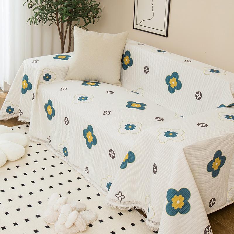 INS Style Sofa Towel Full Cover Cloth Simple Sofa Cushion Blanket All-Inclusive Universal Cover Towel Four Seasons Universal Sofa Cover Cover