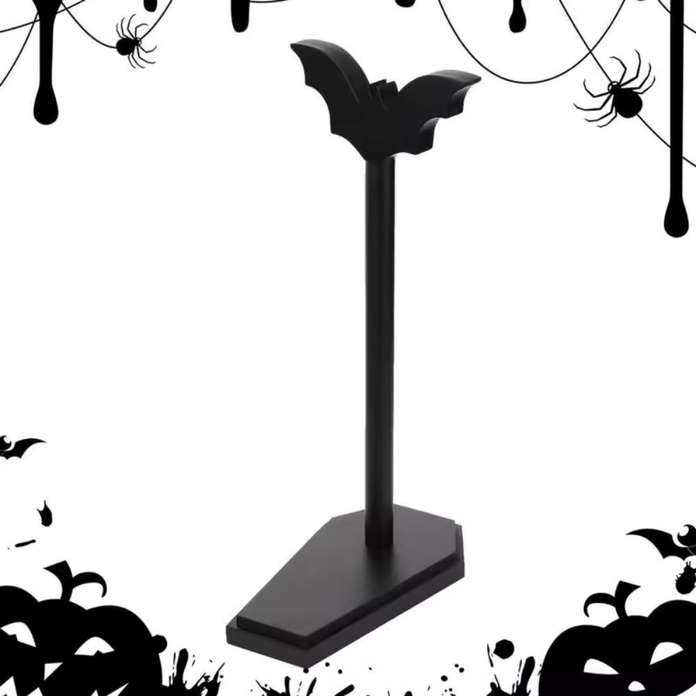Acrylic Halloween Paper Towel Stand Gothic Paper Towel Rack Useful Bat Tissue Holder  Countertop