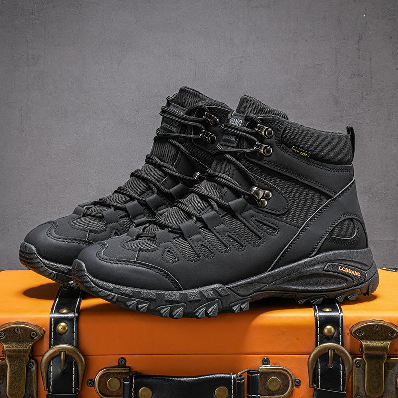 Men Tactical Boots Lace Up Male Ankle Military Army Boots Unisex Work Hiking Shoe Desert Waterproof Brand Climbing Shoes