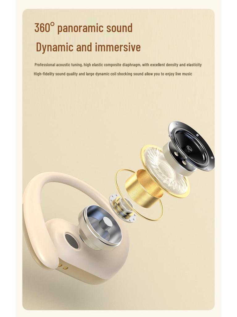 Ear-hook Bluetooth Earphones: Comfortable, Long-lasting, Noise-cancelling, In-ear Design with Excellent Sound Quality and Extended Battery Life.