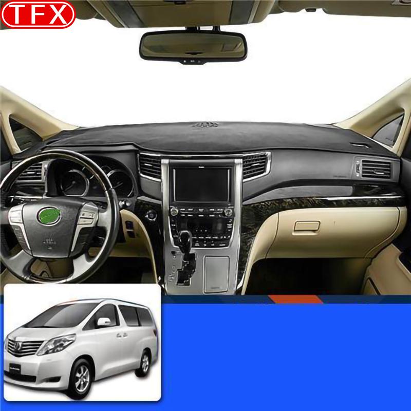 For Toyota Alphard Vellfire 20 AH20 30 AH30 2008- Car Anti-Slip Mat Dashboard Dash Cover Pad Sunshade Dashmat Protect Carpet