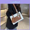 Fashionable Minimalist Shoulder Bag Modern Tote For Women In Black And White Colors