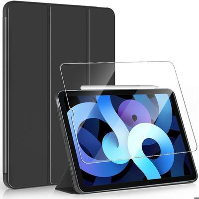 Case for iPad 10.2 Inches - E.F.CONNECTION - Scratch Protection - Built-in Stand - Black