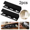 2Pcs Under Desk Cable Management Tray Self Adhesive Cable Storage Rack No Punching Cable Tray Basket for Power Strip Adapter