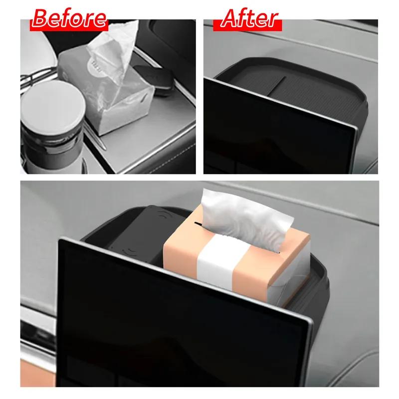 Dashboard Storage Box Center Console Hidden Tray Behind Screen Accessories Silicone For Geely Coolray Proton X50 2025 2026
