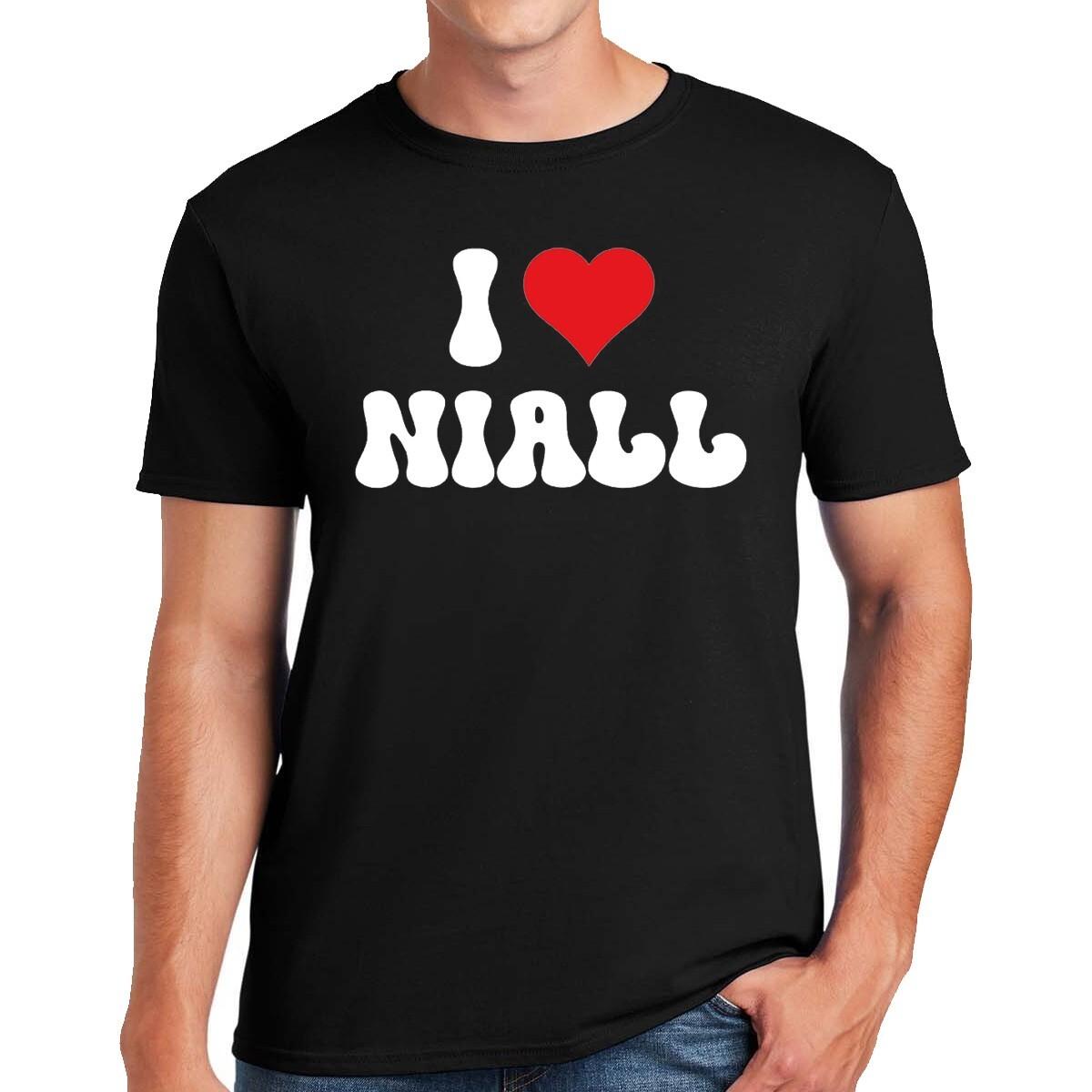 I Love Niall T-Shirt Men s I Heart Niall Valentine s Day Lovers T-Shirt Tee Top S разноцветный
