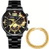 Stylish Men's Quartz Watch - Stainless Steel Calendar Watch with Classic Casual Design, Ideal for Daily Wear, Business, and Formal Occasions