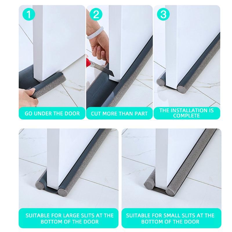 93Cm Door Bottom Window Sealing Strip Under Door Guard Sealer Prevent Insects Door Blocker Stopper