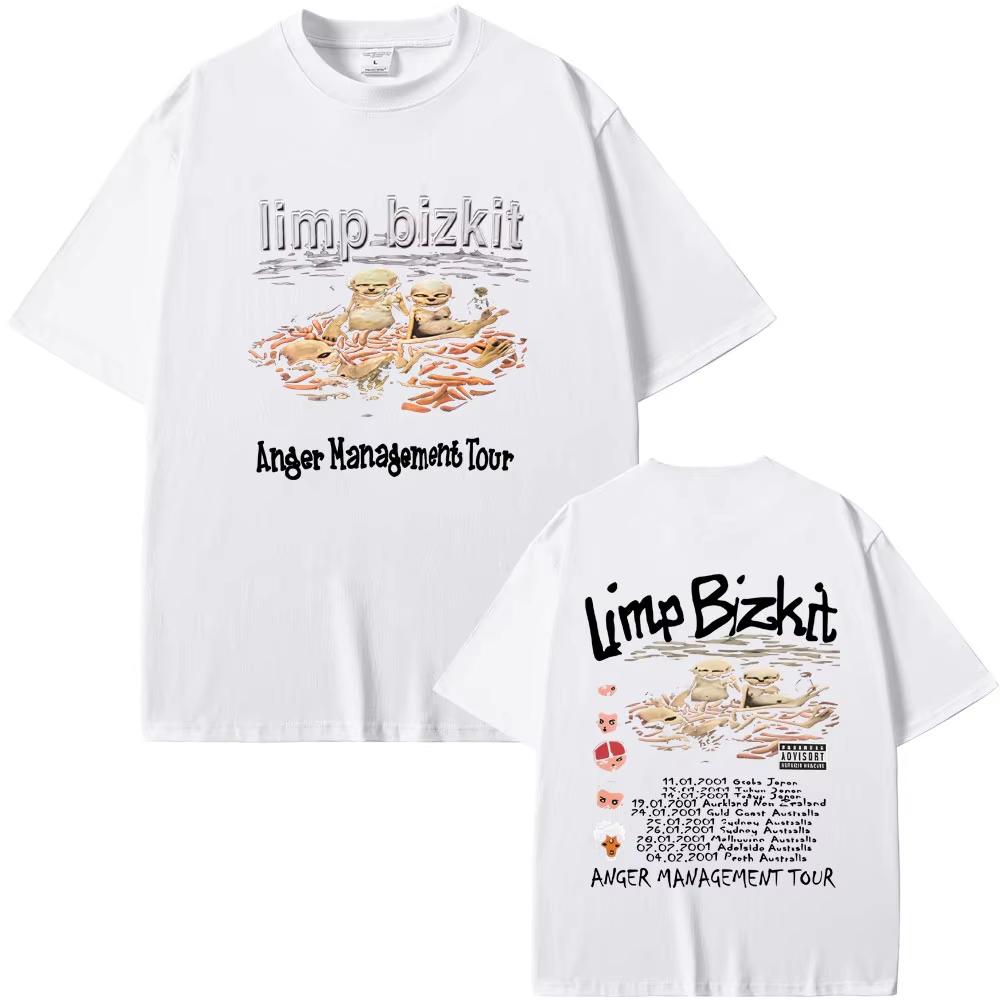 

90s Rock Band Limp Bizkit Anger Management Tour T Shirts Men s Women Casual Cotton Streetwear Unisex High Quality T-shirt XL