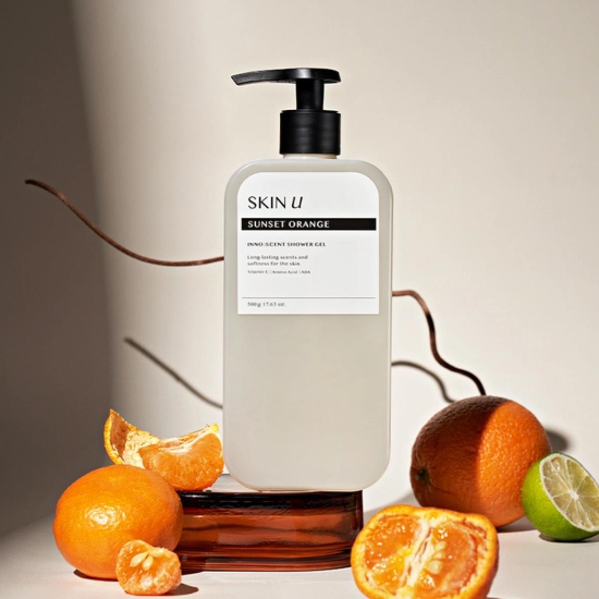 

[Skin U] Гель для душа Inno Scent 500г (Sunset Orange, Цветочная вода) Sunset Orange 500g