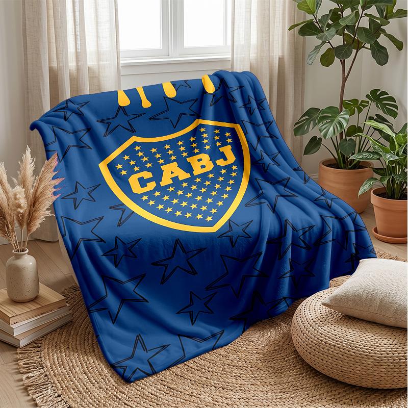 Boca Juniors 2 Theme blanket Soft Flannel Blanket Plush Throw Blanket Cozy Sofa Bed Blanket for Home Decor