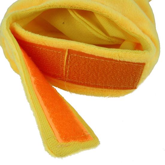 Pet Cap Fastener Tape Dress-up Soft Pet Cats Dogs Banana Beanie Cap for Festival