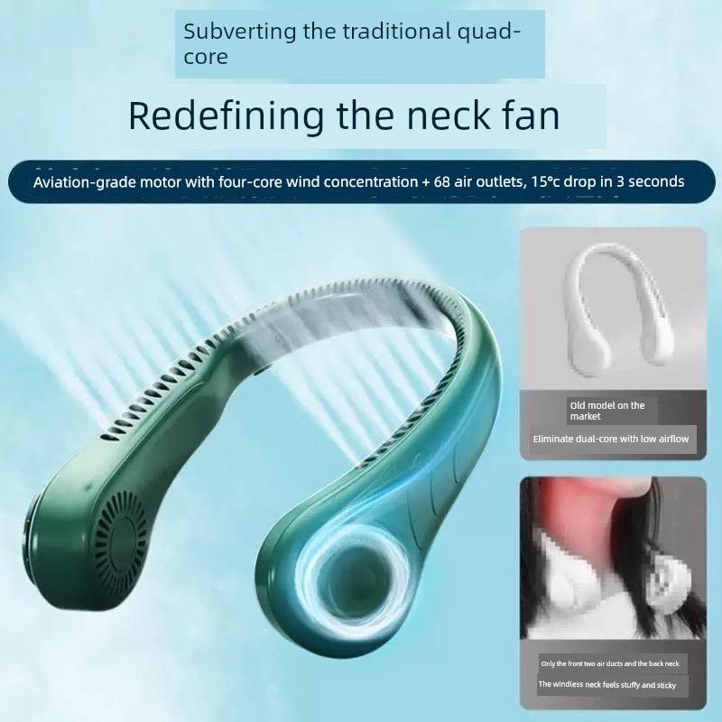 Hanging Neck Fan, Portable, Ultra-Long Battery Life, Silent Electric Fan, Small Hanging Neck Fan, 2025 New Model