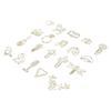 100pcs Paper Clip Gold Series Metal Electroplating Processing Rust Proof Creative 20 Shapes Paper Ma