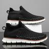 Herr Mesh Casual Sneakers Lätta Andningsbara Klänningsskor Bekväma Promenadskor Oxford Skor Träningsskor för Män