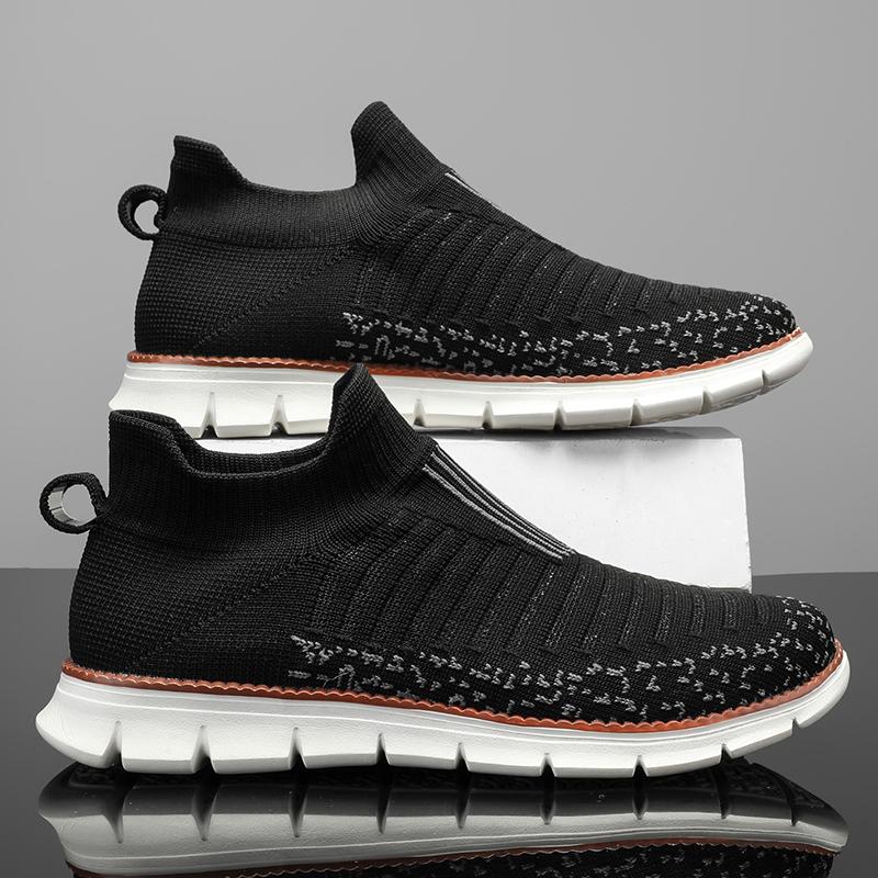 Herr Mesh Casual Sneakers Lätta Andningsbara Klänningsskor Bekväma Promenadskor Oxford Skor Träningsskor för Män