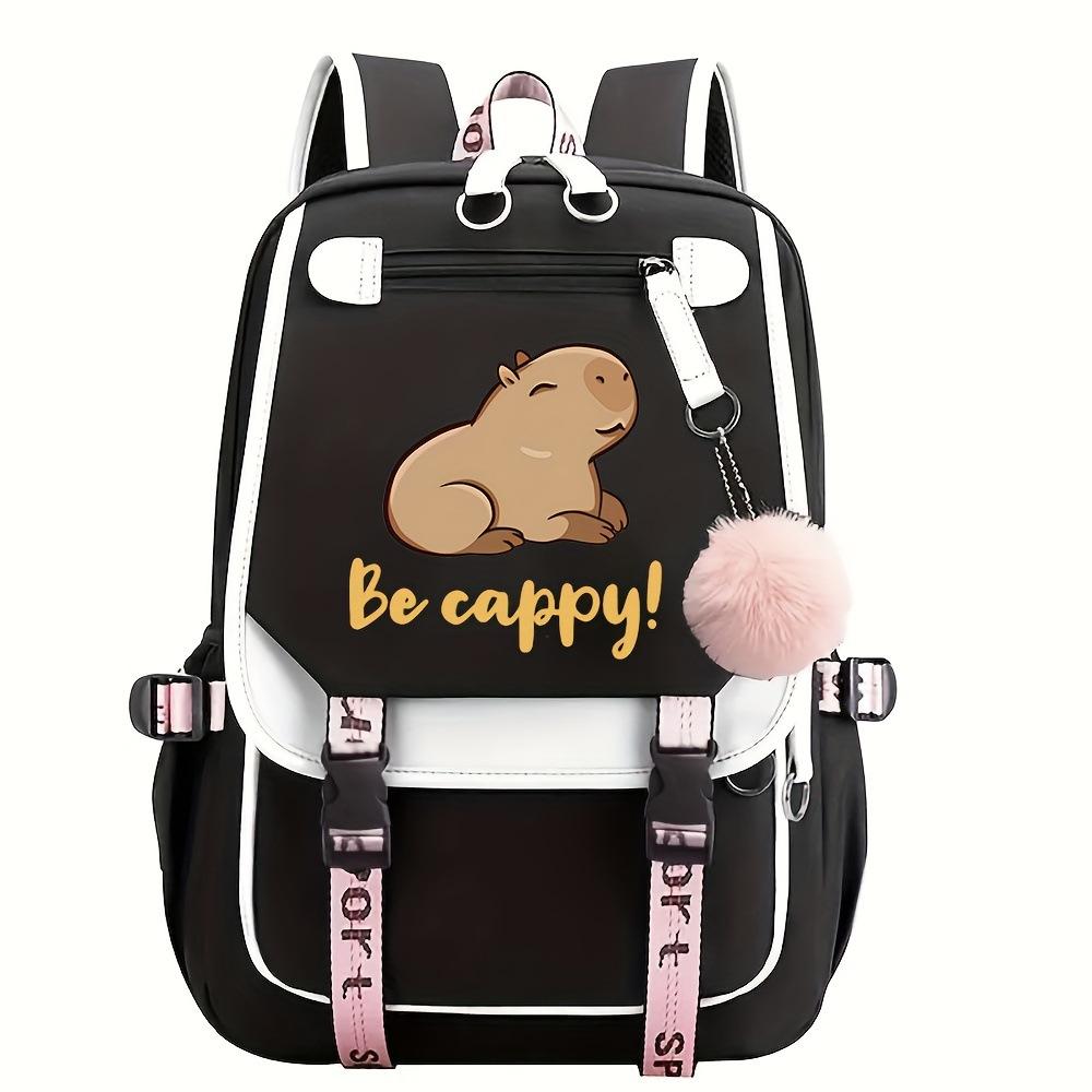 

Kapibara Elementary School Bag Boys and Girls Children Lightweight Large Capacity Junior High School Student Fashion Backpack Average Size