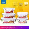 Lock&Lock 5-Piece Heat-Resistant Glass Food Storage Set