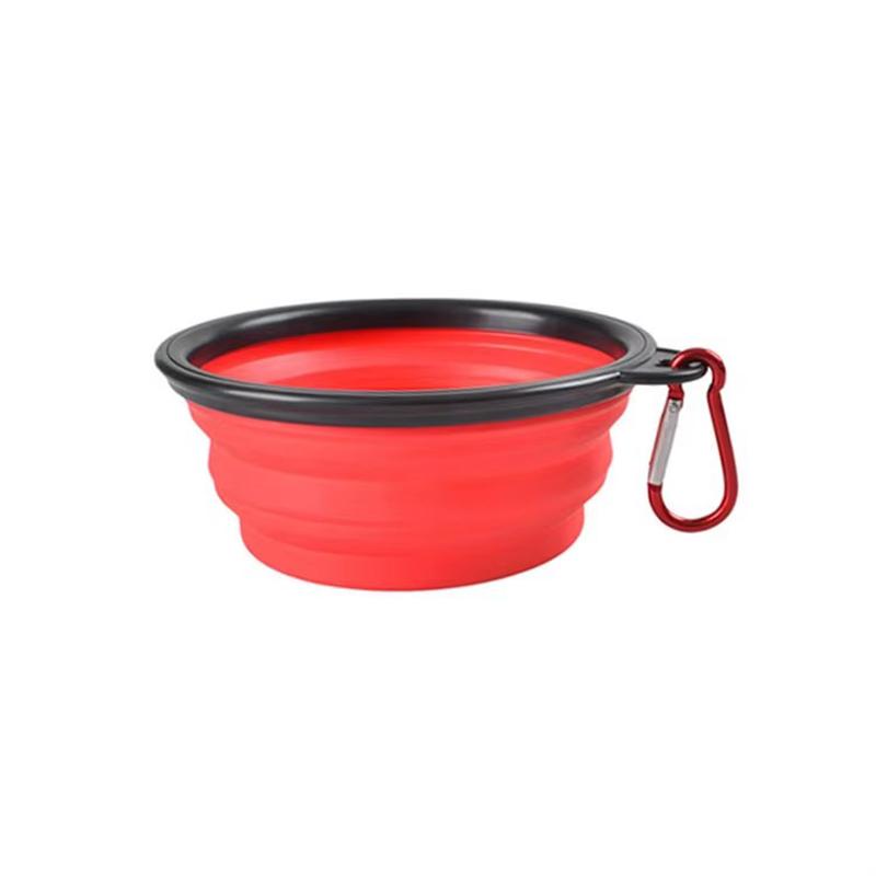 Collapsible Silicone Pet Bowl Portable Travel Dog Cat Bowl Waterproof Pet Feeder for Outdoor Activities Lightweight and Green