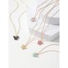 5pcs Fashionable Minimalist Chain Cute Glitter Butterfly Pendant Necklace Set For Women, Versatile Daily Accessory