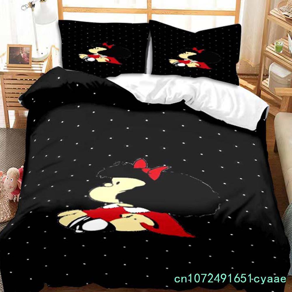 Mafalda Cartoon Quino Comics Bedding Set Duvet Cover Set Adult Children Single Double King Size Duvet Cover And Pillowcases Gift