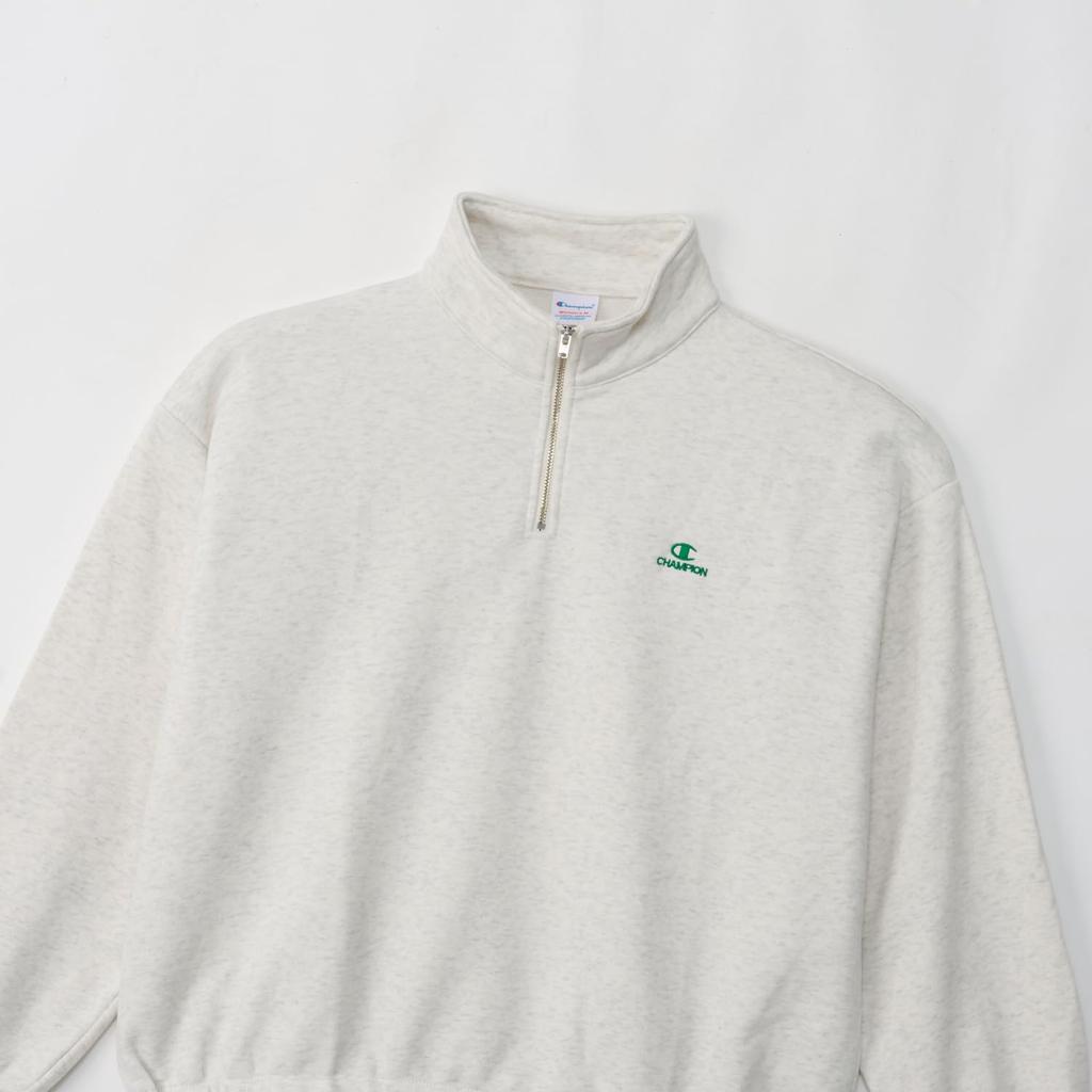 RelaxFit Long Sleeve Cotton USA Fleece Sweatshirt with Embroidered Logo and Sweatshirt Half-Zip (CW-C011-810-M)