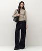 MUSINSA STANDARD WOMAN Women'S Press Crease Wide Denim Pants [Deep Indigo]