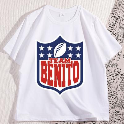 Maglietta Benito Stile Calcio Girocollo Unisex Maglietta Giorno della Partita Maglietta Benito Bowl Coniglio Calcio BadTshirt
