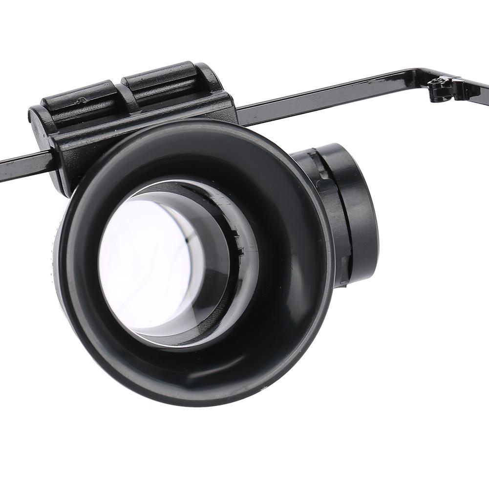 Watch Repair Tool 20X Magnifying Glass Jewelry Accessory Magnifier With LED Light